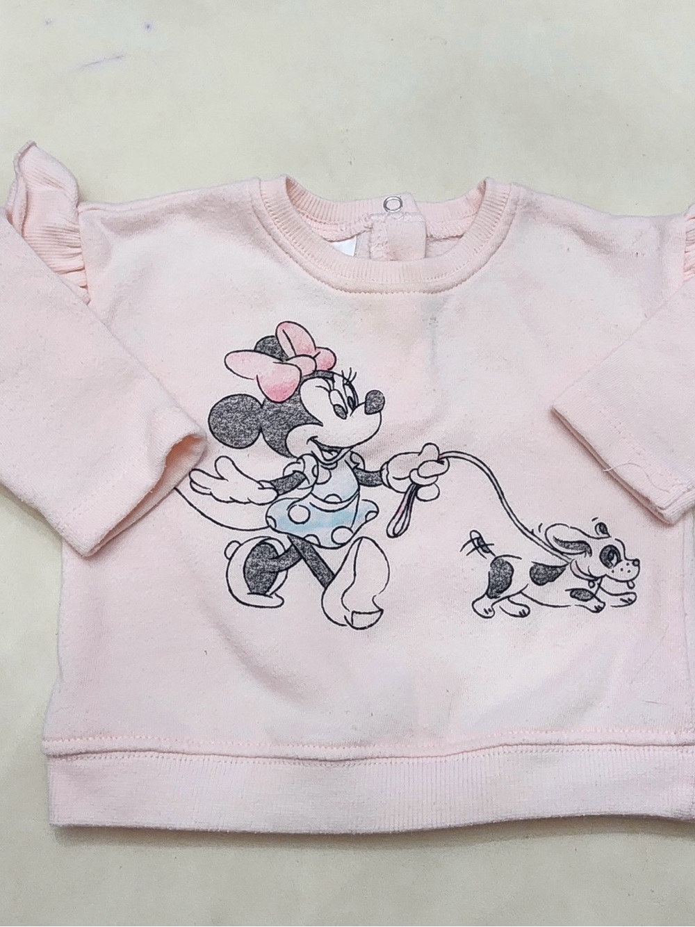 Disney Pink Minnie Mouse Pullover Sweatshirt